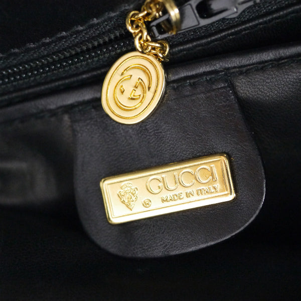 OLD Gucci 極美品!!リザード ハンドバッグ（黒）