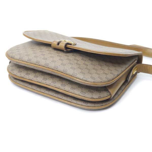 OLD Gucci マイクロGG 3層ショルダー（キャメル）