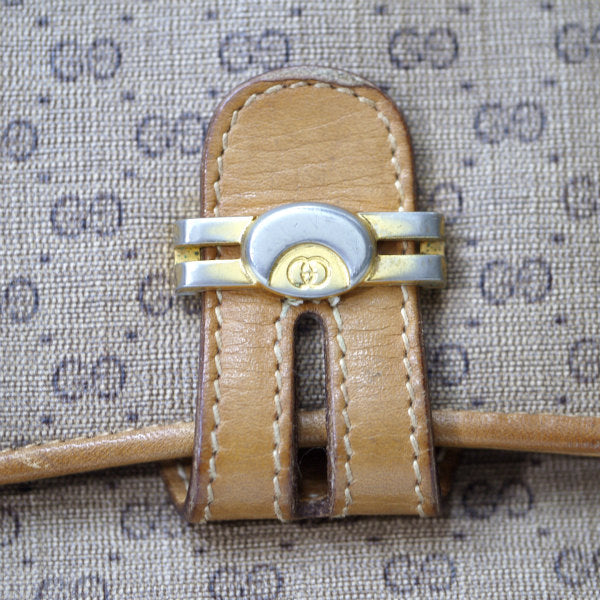 OLD Gucci マイクロGG 3層ショルダー（キャメル）