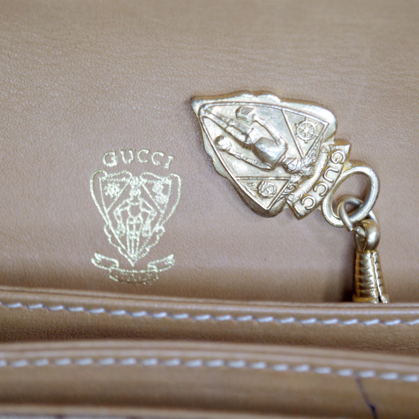 OLD Gucci マイクロGG 3層ショルダー（キャメル）