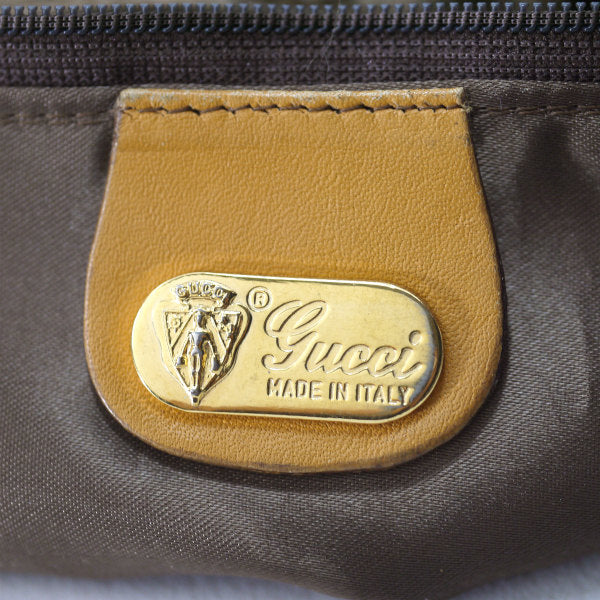 OLD Gucci マイクロGG横長2WAYバッグ（キャメル）
