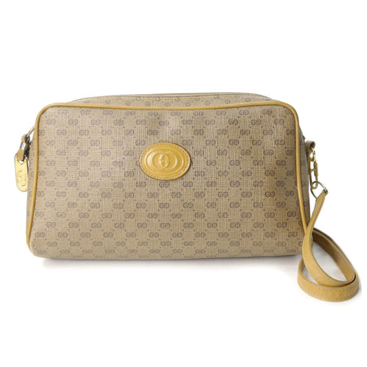 OLD Gucci マイクロGG横長2WAYバッグ（キャメル）