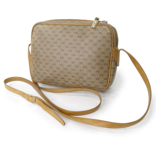 OLD Gucci　マイクロGG斜めラインショルダー（キャメル）
