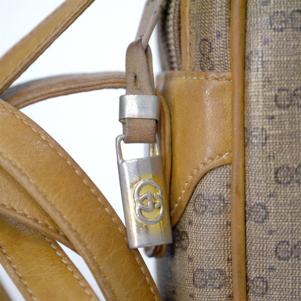 OLD Gucci　マイクロGG斜めラインショルダー（キャメル）