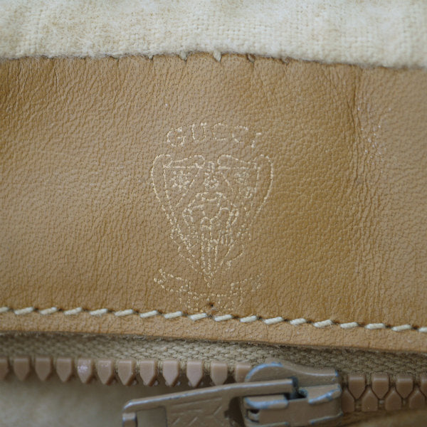 OLD Gucci　マイクロGG斜めラインショルダー（キャメル）