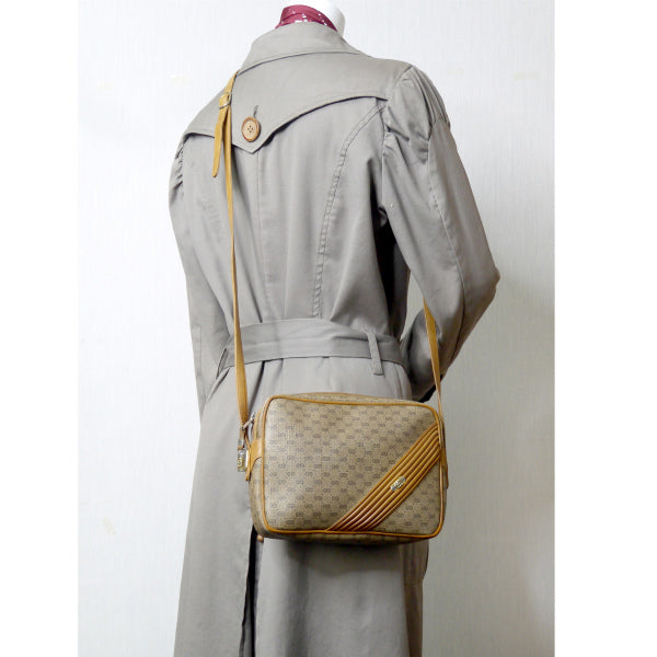 OLD Gucci　マイクロGG斜めラインショルダー（キャメル）