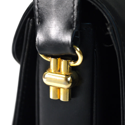 OLD Gucci タイガーアイ　革ショルダー（黒）