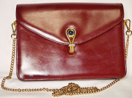 OLD Gucci チェーンショルダー（赤･ラピス）