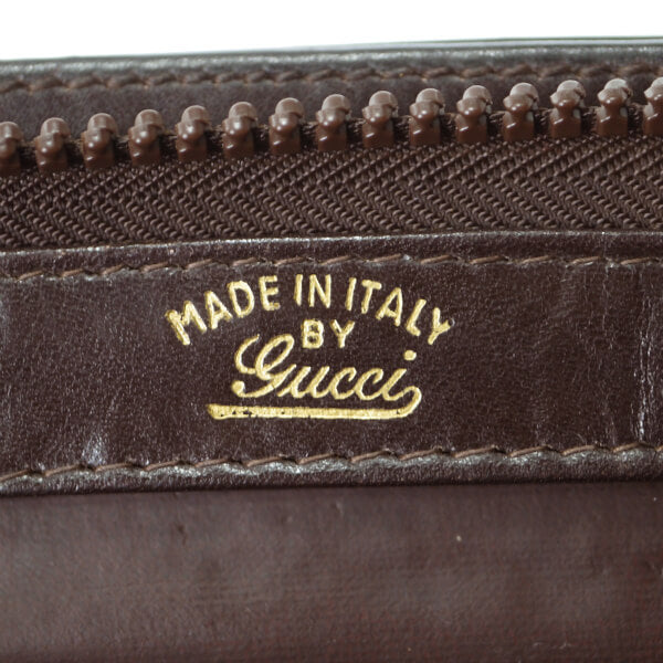 OLD Gucci　総革レアG金具2WAYチェーンバッグ（濃茶）