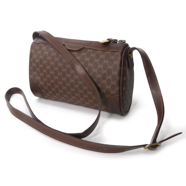 OLD Gucci マイクロGG筒型ポシェット（茶）
