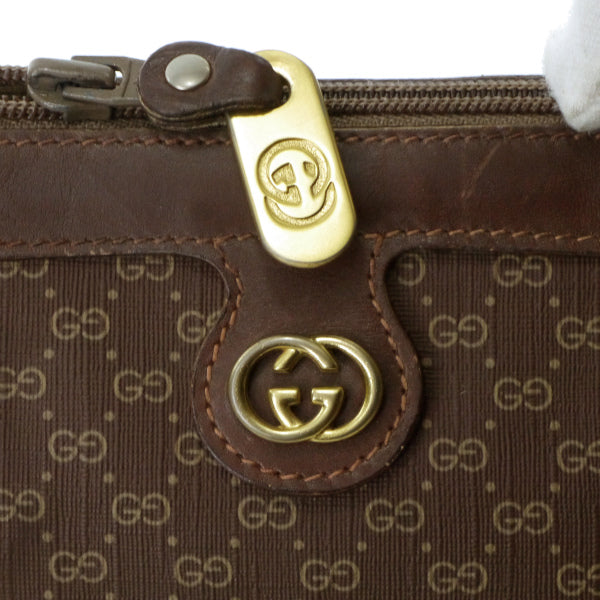 OLD Gucci マイクロGG筒型ポシェット（茶）