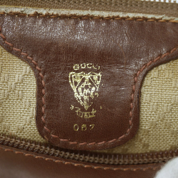 OLD Gucci マイクロGG筒型ポシェット（茶）