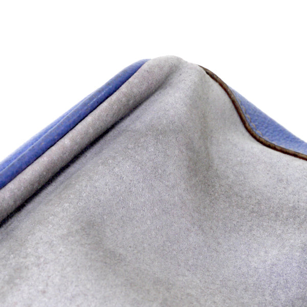 OLD Gucci　スエードバンブー巾着ショルダー（青）