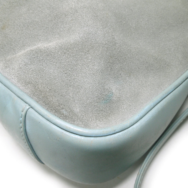 OLD Gucci　レア!!ホーボー２Wayスエードバンブーバッグ（水色・中）