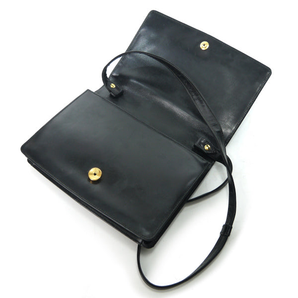 オールドグッチGUCCI ビジネスバッグ カーフレザー 2way フラップ式 黒 OLD Gucci 70sGG金具スクエア2WAYバッグ（黒） – Vintage Shop Rococo