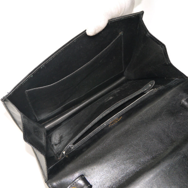 OLD Gucci　70sGG金具スクエア2WAYバッグ（黒）