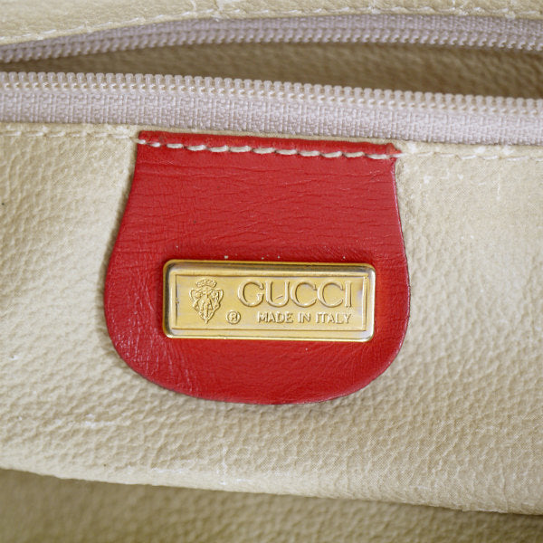 OLD Gucci　＜訳あり＞フローラ柄ショルダーバッグ（赤）