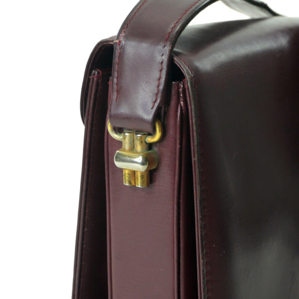 OLD Gucci  60s!  ラピス総革製お宝バッグ（ボルドー）