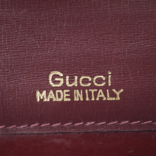 OLD Gucci  60s!  ラピス総革製お宝バッグ（ボルドー）