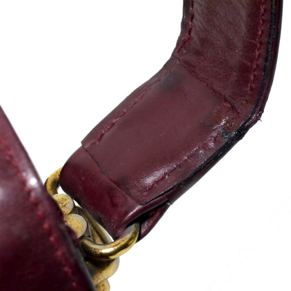 OLD Gucci  60s!  ラピス総革製お宝バッグ（ボルドー）