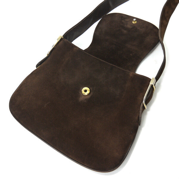 OLD Gucci 　1973スエードワンショルダー（濃茶）
