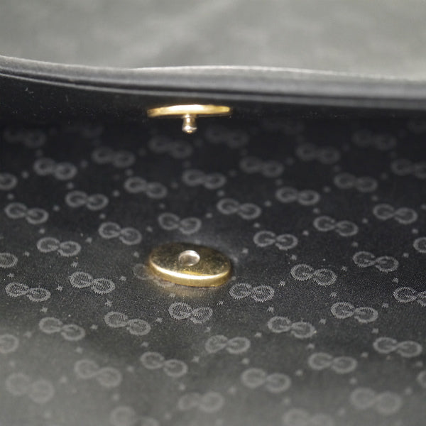 OLD Gucci　マイクロGG クラッチバッグ（黒）