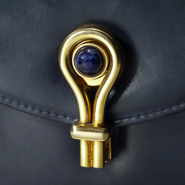 OLD Gucci  60s!ラピス総革製バッグ