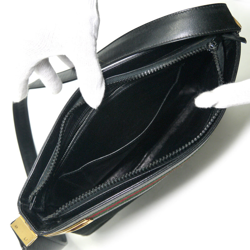 OLD Gucci　70s!!シェリースエードワンショルダー（黒）