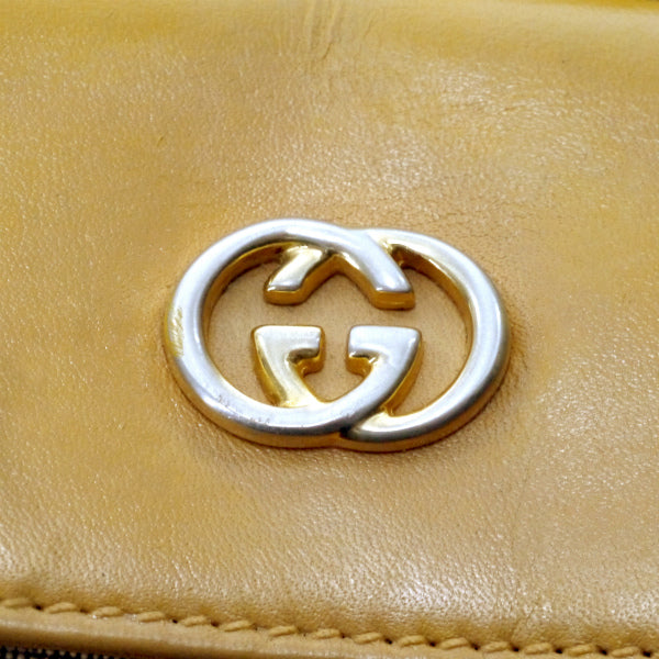 OLD Gucci マイクロGG外ポケットショルダー（キャメル）