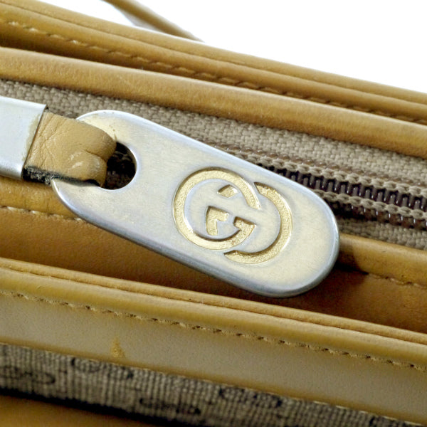 OLD Gucci マイクロGG外ポケットショルダー（キャメル）