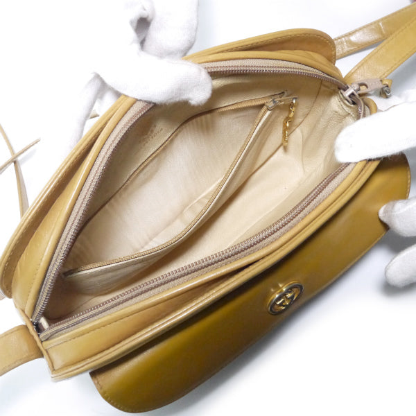 OLD Gucci マイクロGG外ポケットショルダー（キャメル）