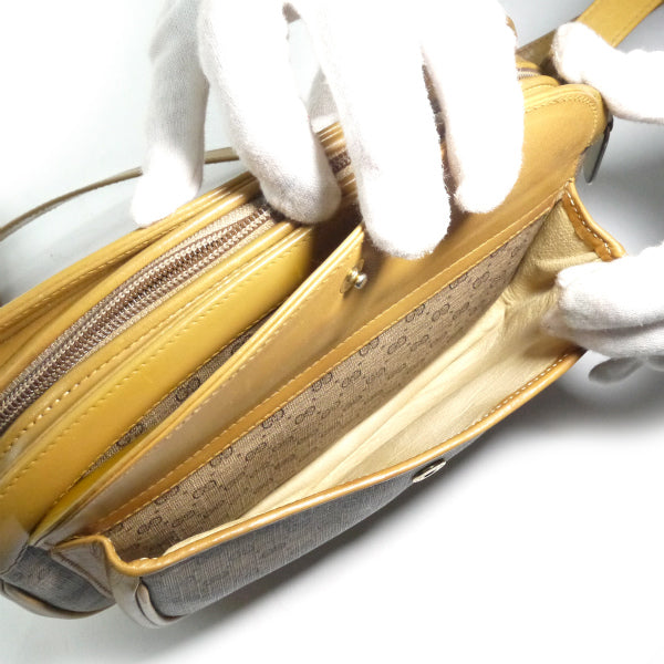 OLD Gucci マイクロGG外ポケットショルダー（キャメル）