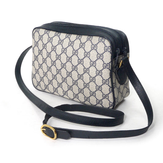 OLD Gucci　サイドミニシェリーGG柄ショルダー（青）