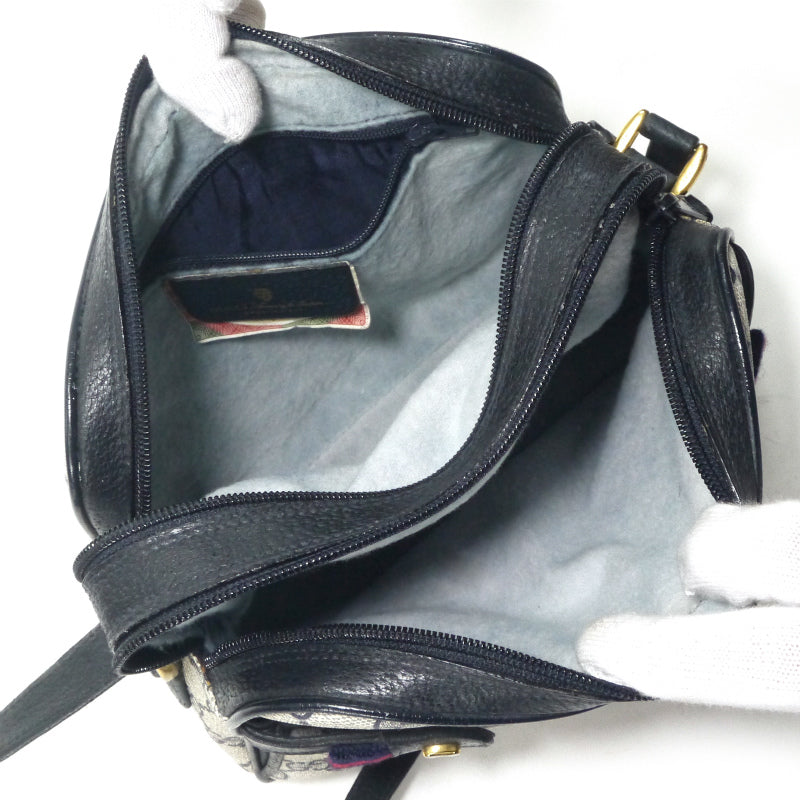 OLD Gucci　サイドミニシェリーGG柄ショルダー（青）