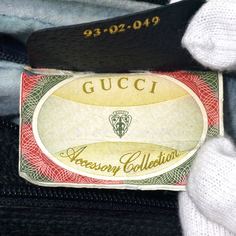 OLD Gucci　サイドミニシェリーGG柄ショルダー（青）