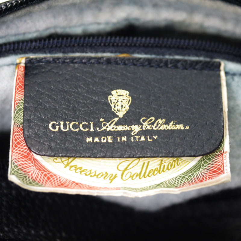 OLD Gucci　サイドミニシェリーGG柄ショルダー（青）