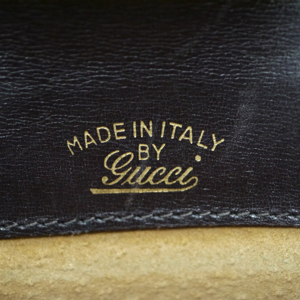 OLD Gucci　総革ビット&GG金具2WAYショルダー（濃茶）