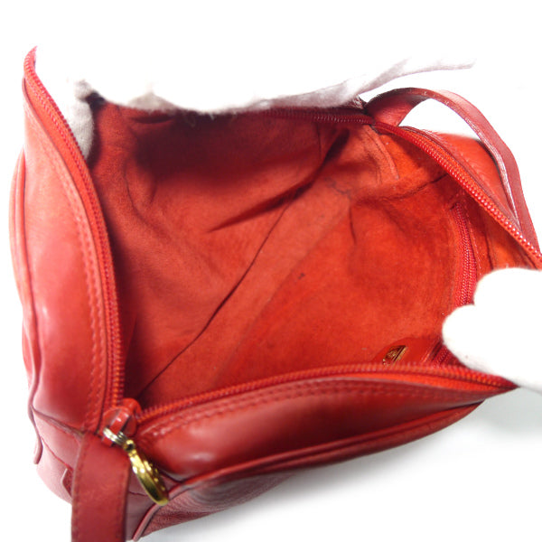 OLD Gucci 80s総革GG型押しミニショルダー（赤）