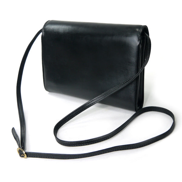 OLD Gucci　総革製2WAYショルダーバッグ（黒）