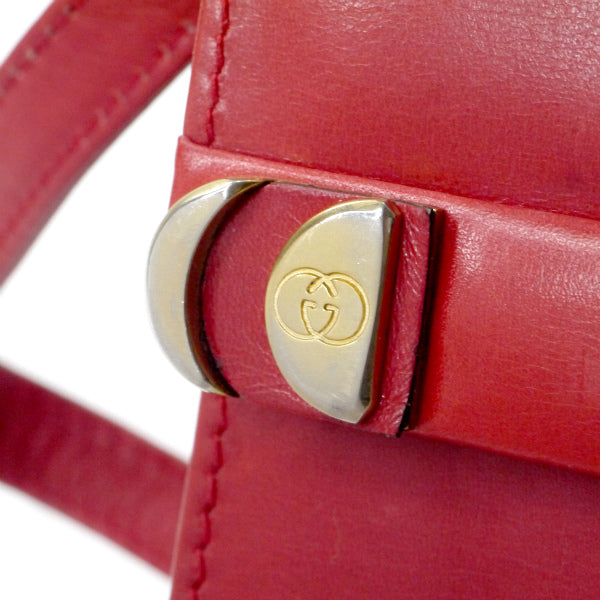 OLD Gucci　2WAYレザーミニバッグ（赤）