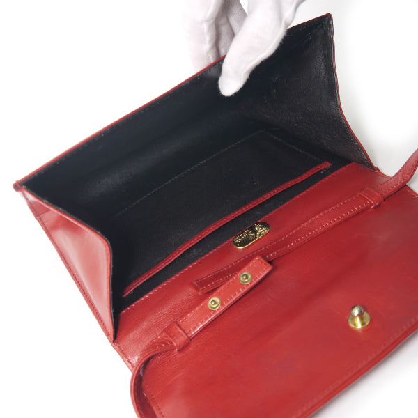 OLD Gucci　2WAYレザーミニバッグ（赤）