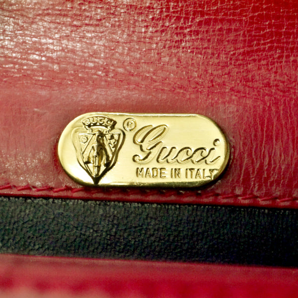 OLD Gucci　2WAYレザーミニバッグ（赤）
