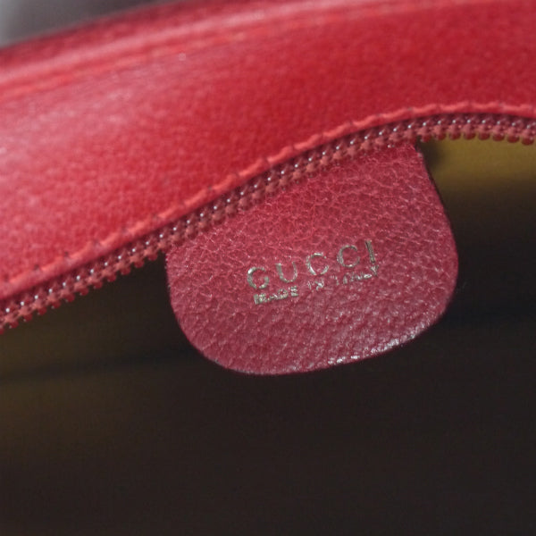 オールドグッチ　レザーミニショルダー（赤）