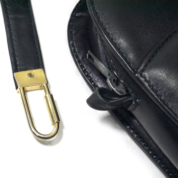 OLD Gucci　GGロゴプレート2WAYバッグ（黒）