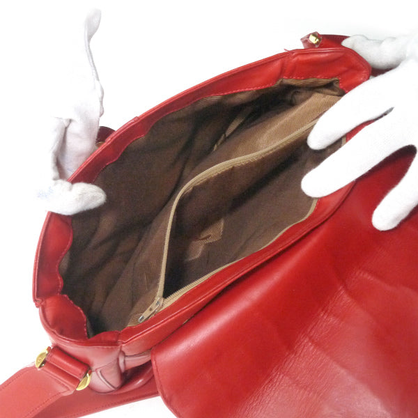 OLD Gucci　ホースシュー金具マイクロGGショルダー（赤）