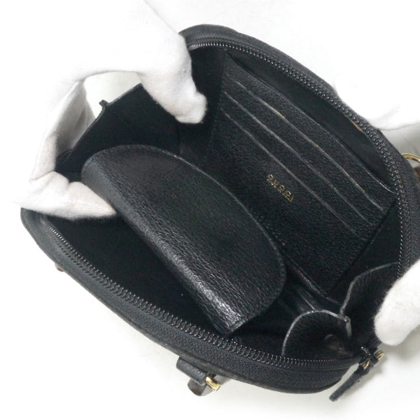 OLD Gucci バンブー×スエード ウォレットショルダー（黒）