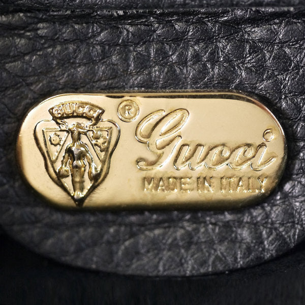 OLD Gucci 型押しポシェット（黒）