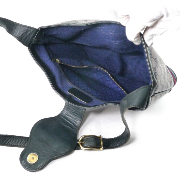 OLD Gucci  激レア!!G金具バケツ型ショルダー（ピンク×青）