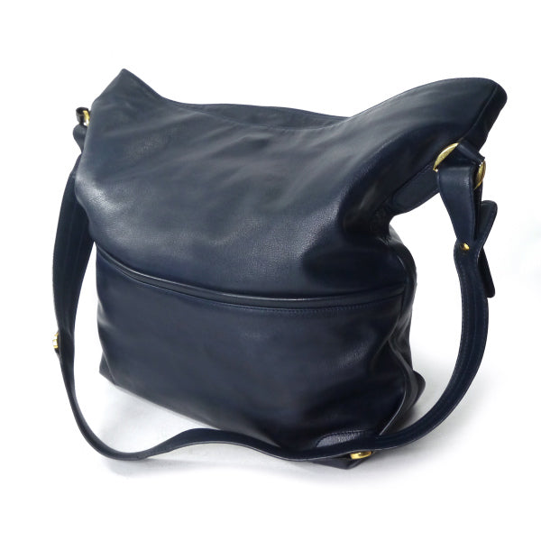 OLD Gucci　A4対応シンプルレザーショルダー（黒）