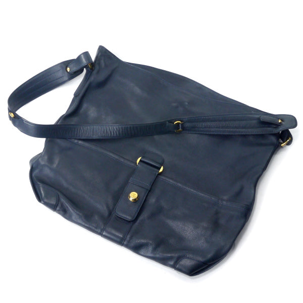 OLD Gucci　A4対応シンプルレザーショルダー（黒）